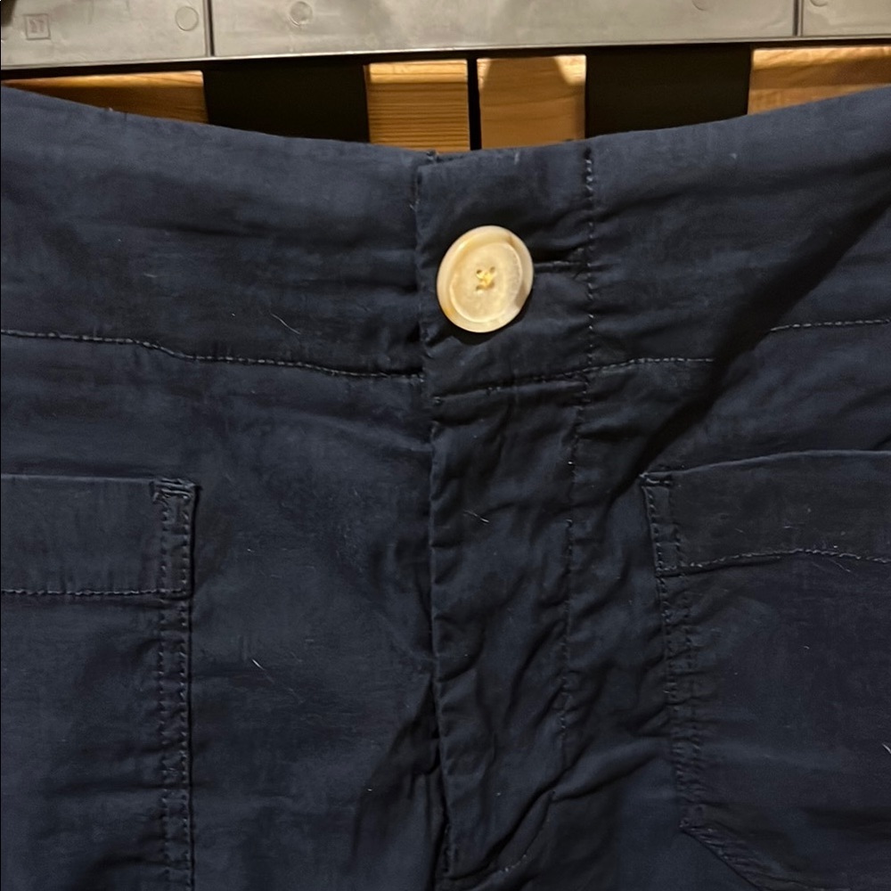 Anthropologie Navy Women's Bermuda Shorts - Picture 2 of 9